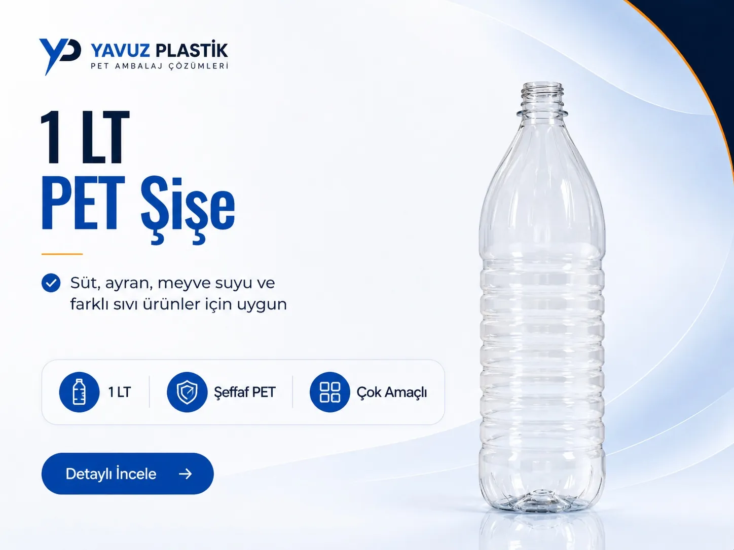1 LT 28 MM PET Şişe